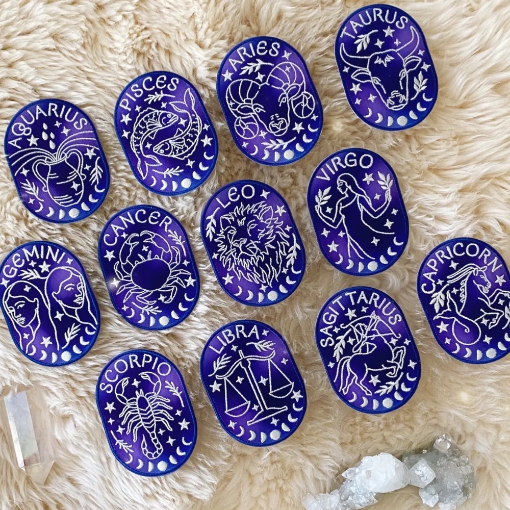 NWT Zodiac Patch For Denim Jeans And Jean Jackets